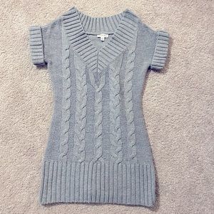 Grey sweater mini dress